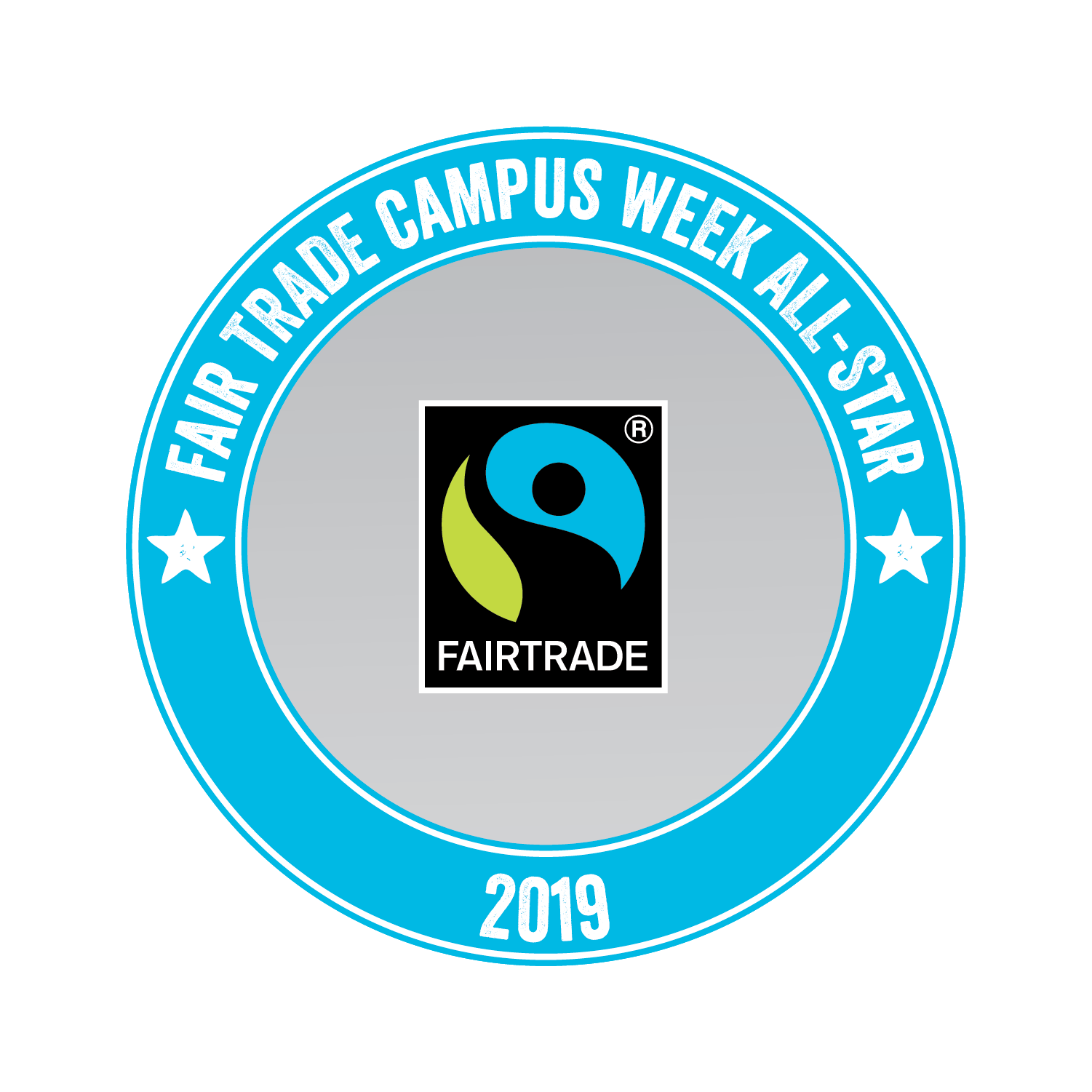 Carleton Dining's badge for the 2019 National Fairtrade Campus Week Challenge.